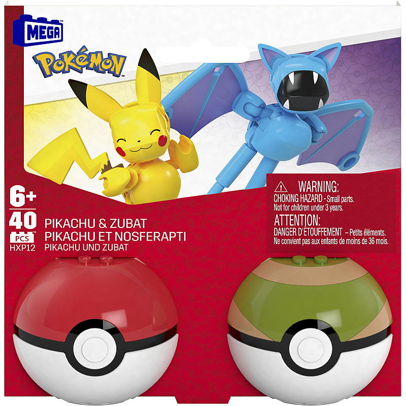 Pokémon Pikachu e Mega Pokémon Zubat