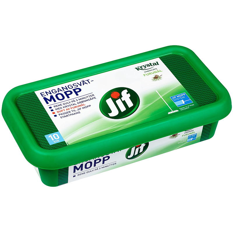Jif Engangsmopp 10-pakning Jif Krystall Furunåler