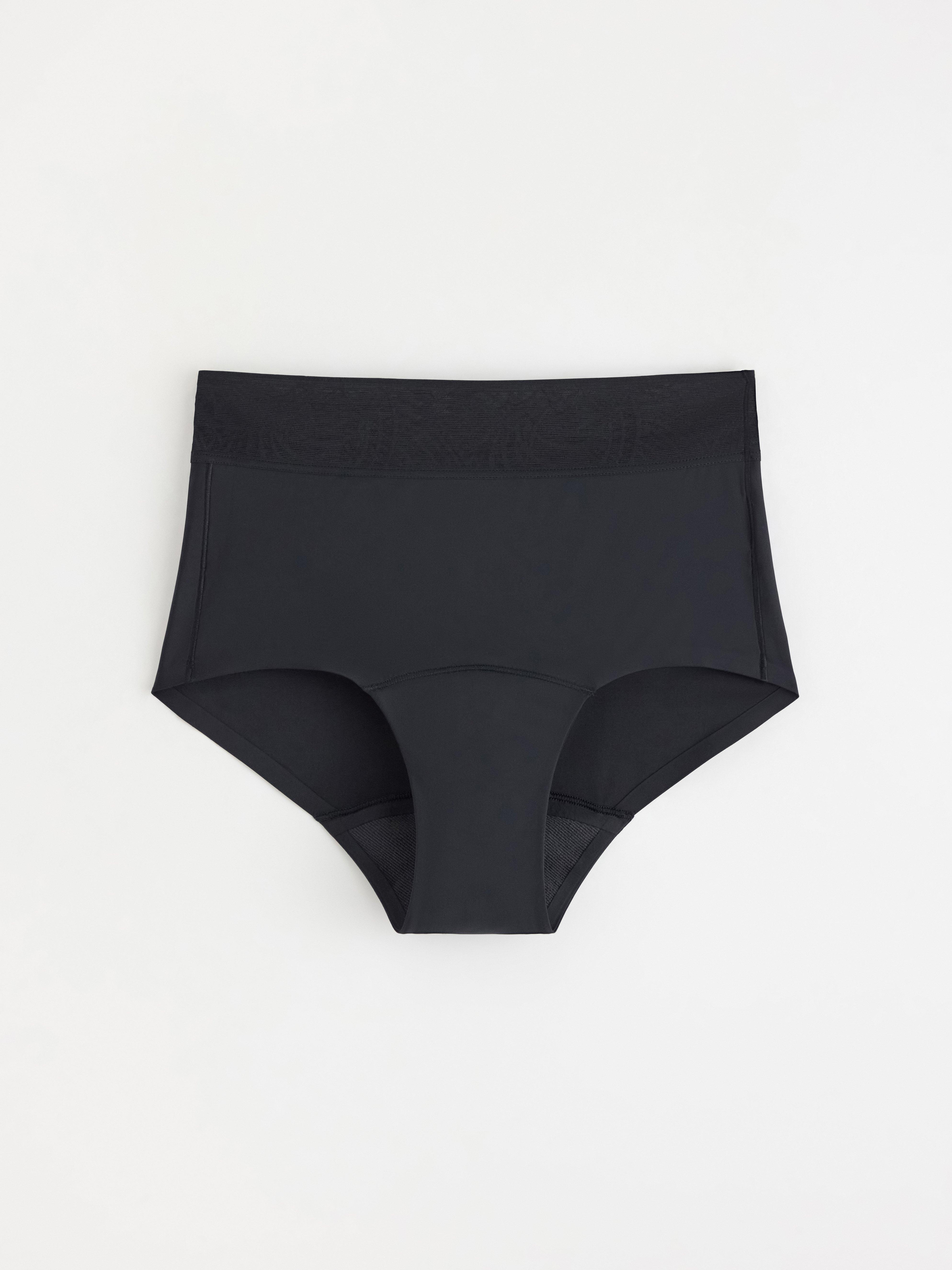 Høyabsorberende menstruser – høy midje – Female Engineering Black