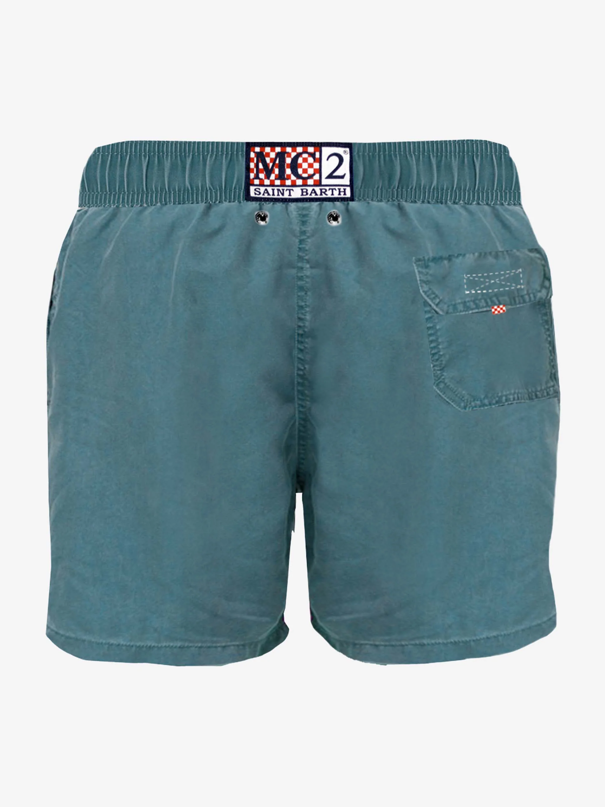 Fato de banho masculino verde-água