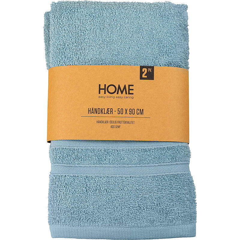 Hemhandduk Villa 2-pack 50x90 cm blå