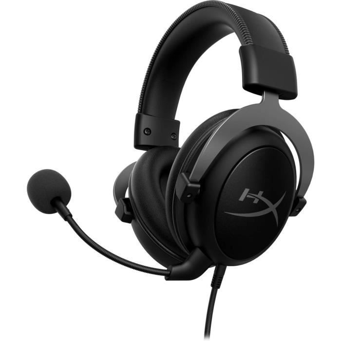 Fone de ouvido gamer com fio - HyperX Cloud II - para PC e console - Preto/Cinza