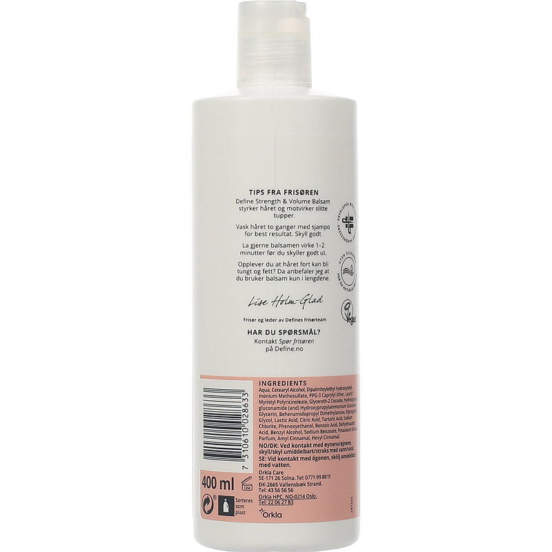 Define Define conditioner 400 ml Sterkte en volume