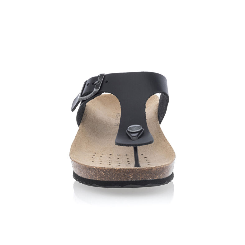 Sandali neri da donna / Scarpe aperte in punta