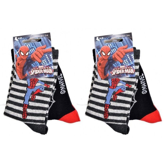 Calzini da ragazzo - OZABI - Confezione da 9 paia - Cotone - Sorpresa - Prodotto ufficiale Spiderman
