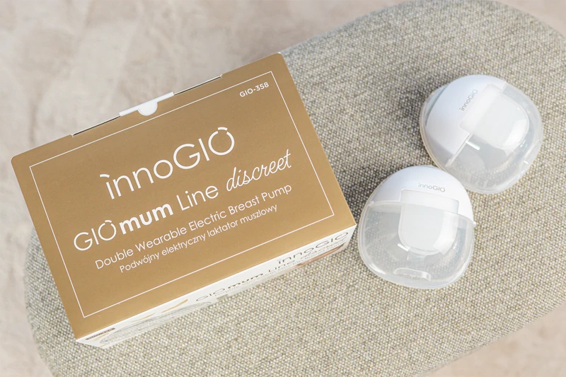 innoGIO GIOmum Line Дискретна дупла пумпа за измузавање груди