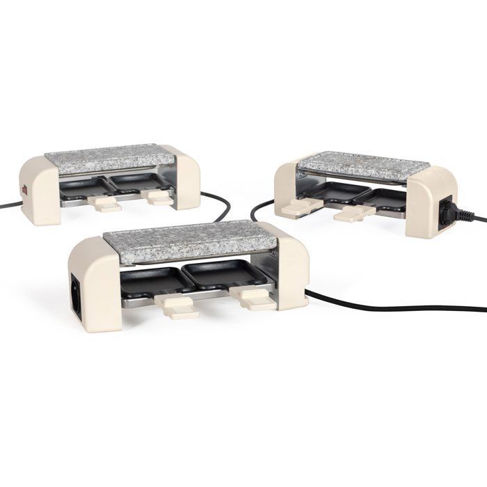 Appareil à raclette connectable - LIVOO - DOC310C - 2 personnes - 450 W - Thermostat automatique