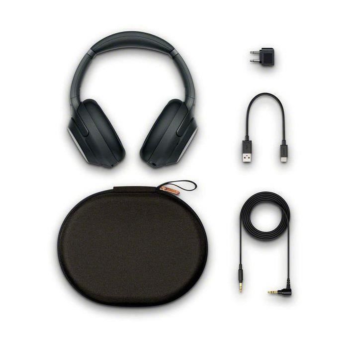 Auriculares inalámbricos con cancelación de ruido SONY WH-1000XM3 - Negros (2018) - Reacondicionados - Excelente estado