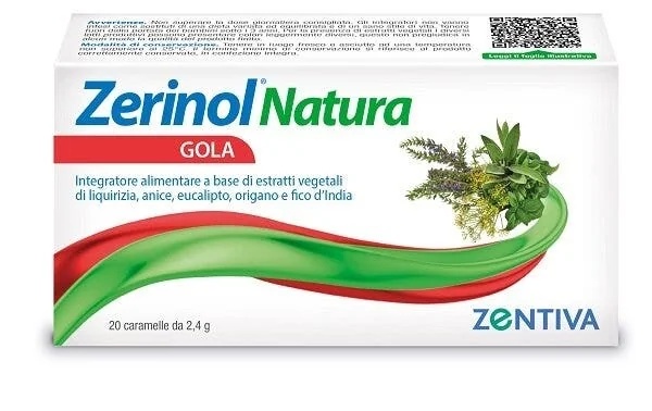 ZERINOL Zerinol Natura Gola 20 bonbons à l'effet balsamique et adoucissant