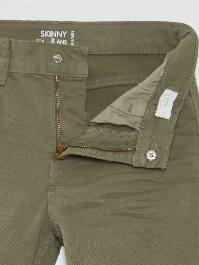 Calça skinny de cinco bolsos - VERDE