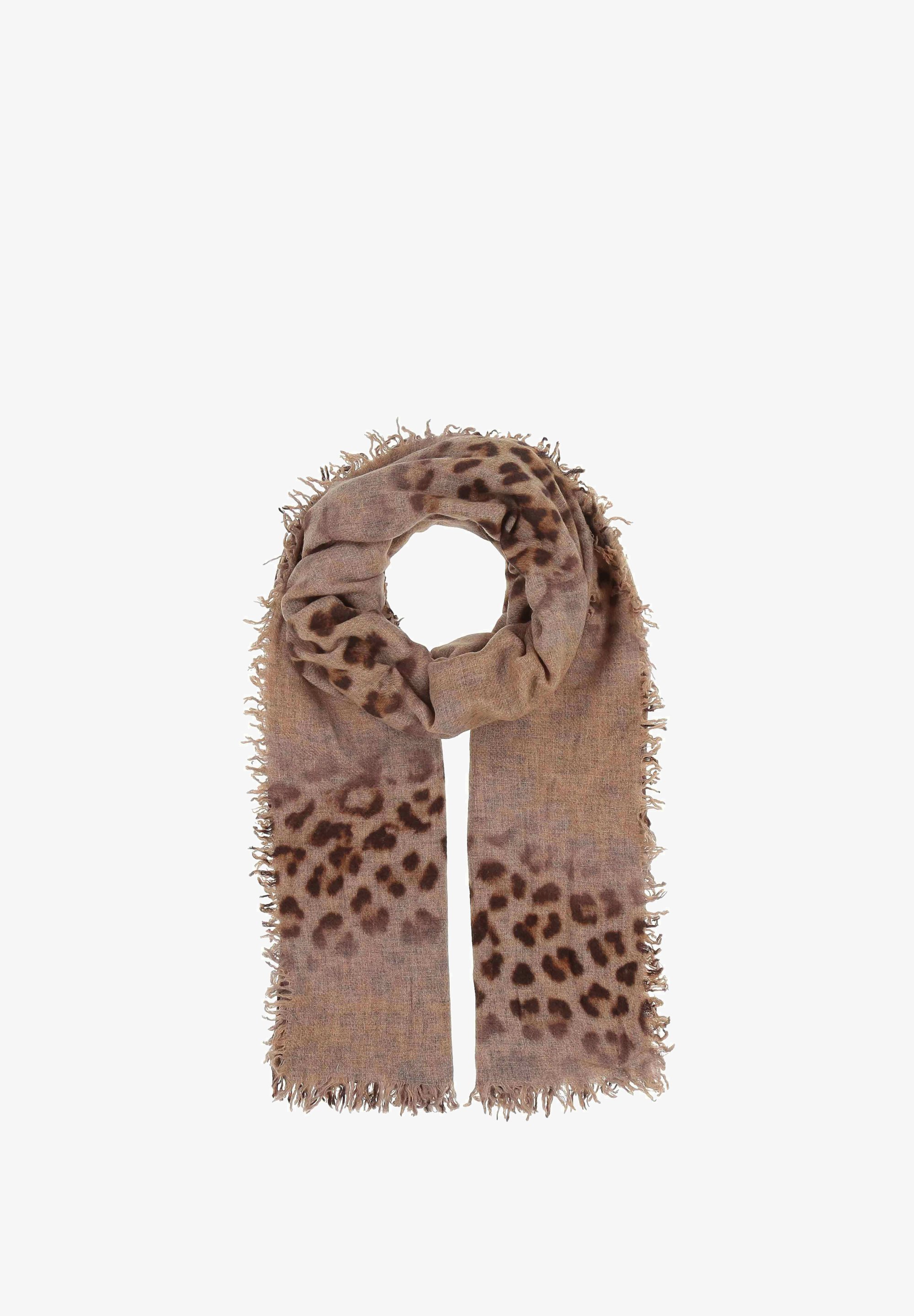 Cachecol FRAAS com estampa animal - chinchila