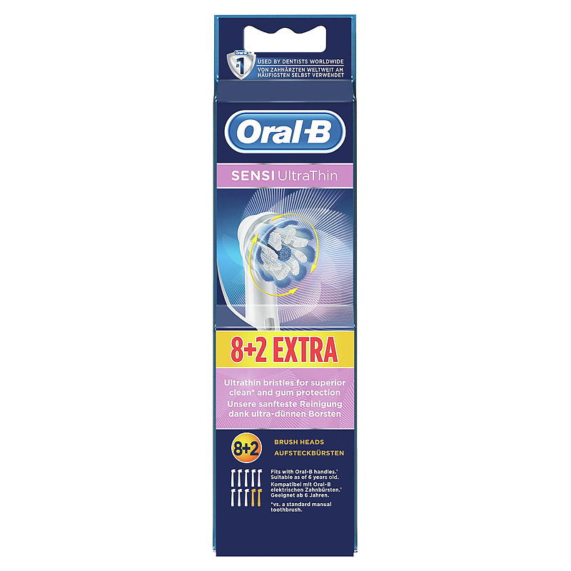 Oral-B Oral-B -harjaspäät 8 kpl, Sensi ultra thin