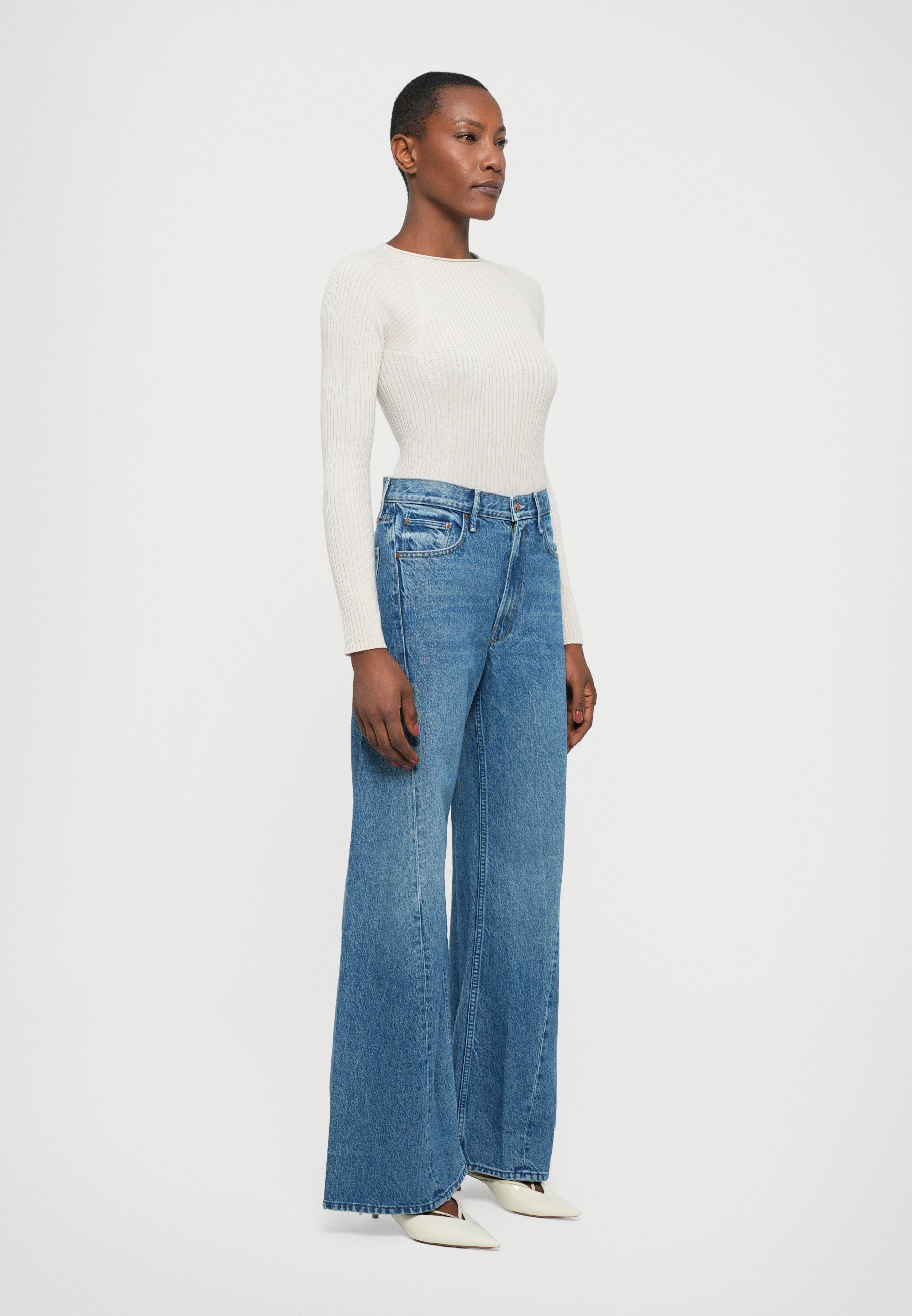 Moeder THE LEMON TWIST SNEAK SNACKS - Relaxte jeans - blauw