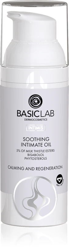 Intímny olej BasicLab Dermocosmetics Intimis s upokojujúcim účinkom