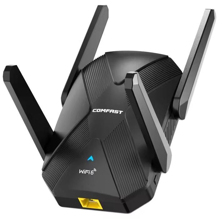 Adaptador USB WiFi 6 Tribanda - RNCYN - AX5400 - 5374Mbps - 2.4G/5G/6GHz - Gigabit - Gaming - 4 antenas - Noir