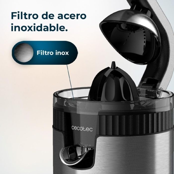 Cecotec Presse-agrumes électrique avec bras levier Xqueeze RetroJuice 600 Acier