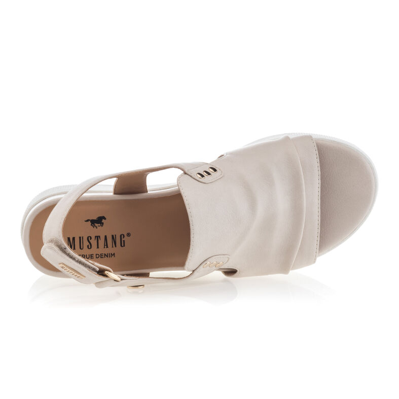 Beige sandaler / åben tå sko til kvinder