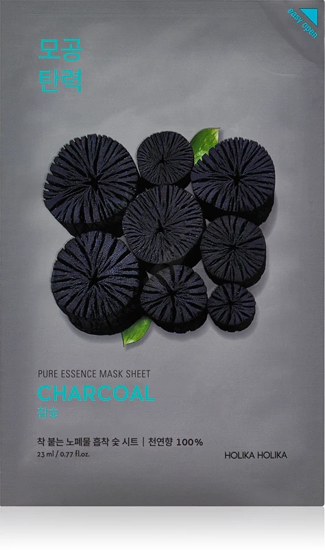 Holika Holika Pure Essence Charcoal čistilna maska z aktivnim ogljem