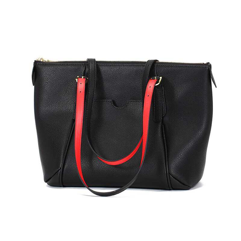 Sac à main en cuir véritable pour femme, très grand sac bandoulière, grand sac à main noir de luxe en cuir de marque célèbre, collection 2021
