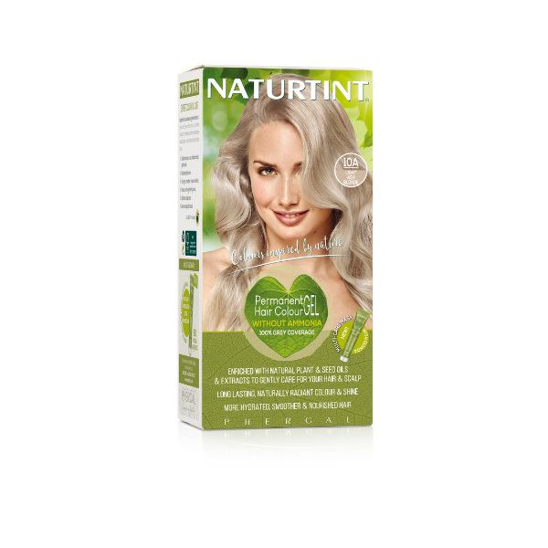 Gel colorante permanente para el cabello Naturtint 10A Rubio ceniza claro
