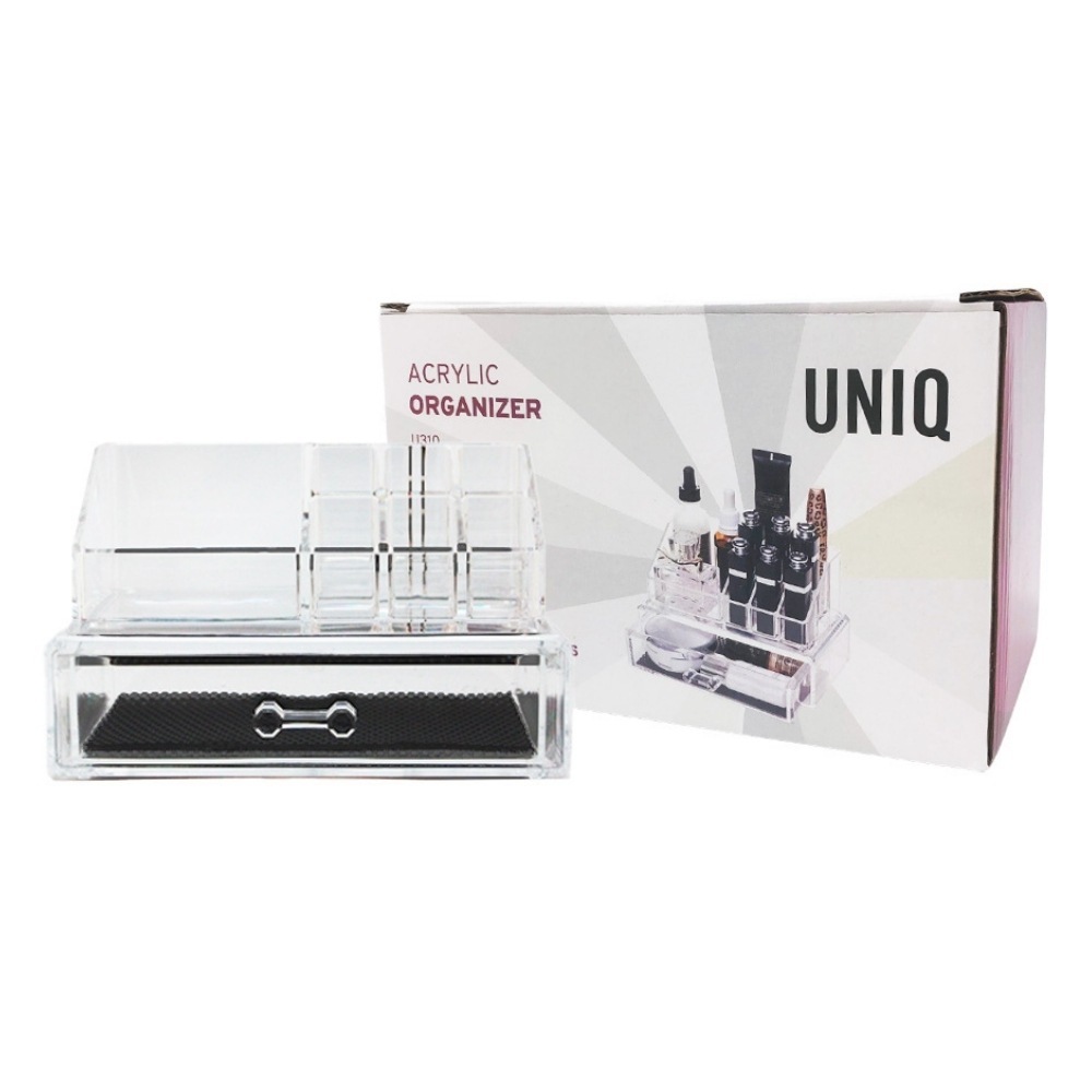 UNIQ Beautycase Organizer za šminku sa fiokom i 10 pretinaca – 1 komad