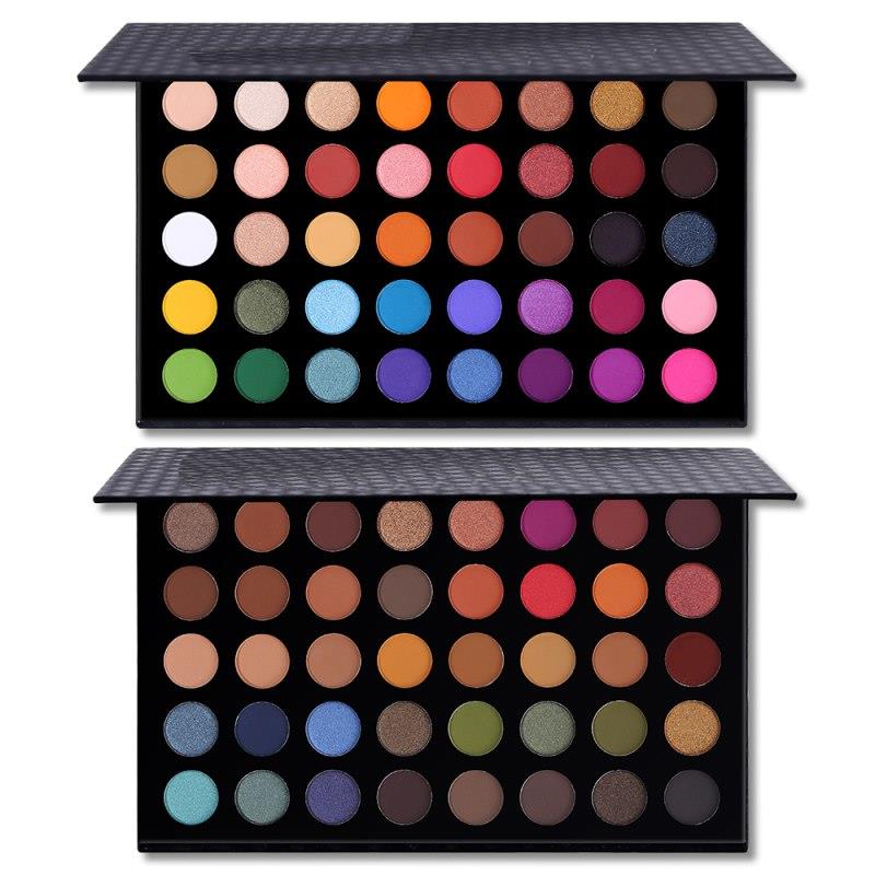 Palette de 2 fards à paupières Changeable Fantasy 40 couleurs, maquillage coloré, nacré, mat, pailleté, cosmétiques pigmentés
