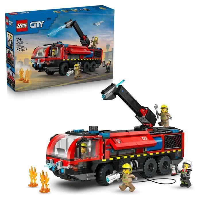 LEGO City 60499 Airport Fire Truck - Construction Toy for ages 7+