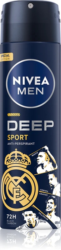 NIVEA MEN Real Madrid antiperspiranta aerosols ar ierobežotu izlaidumu