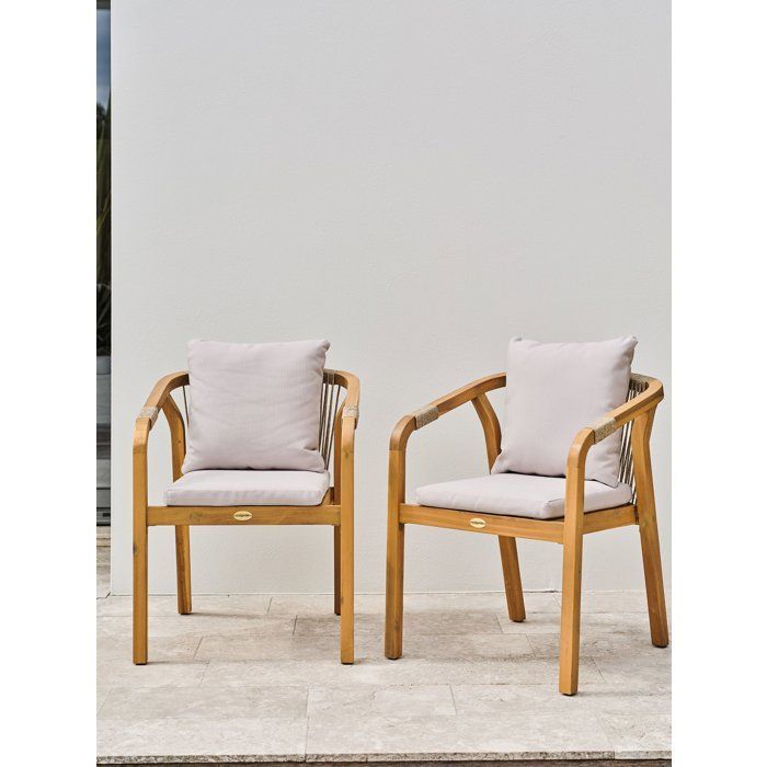 Lot de 2 fauteuils de jardin - DCB GARDEN - Serena-FT