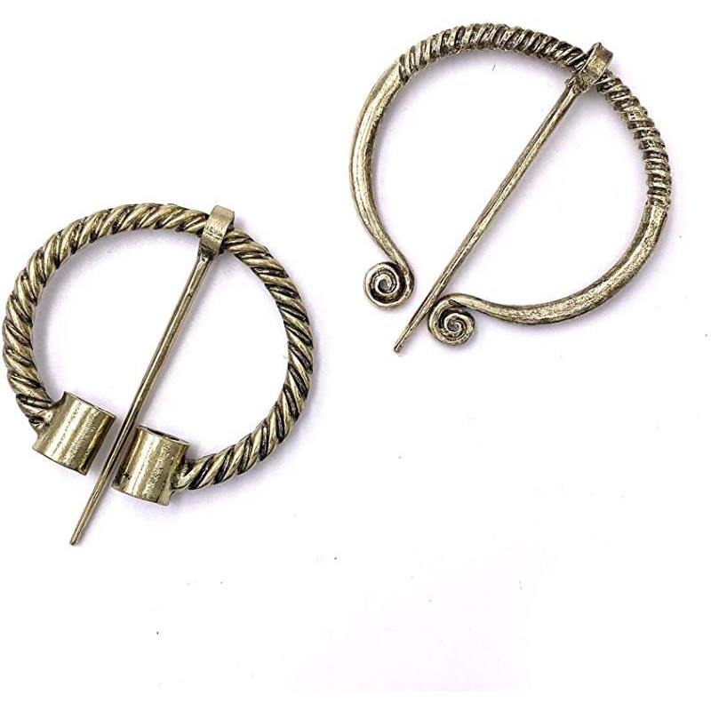 Brooches Pins Medieval Cloak Shawl Scarf Pin Clasp  Jewelry for Women Silver Tone