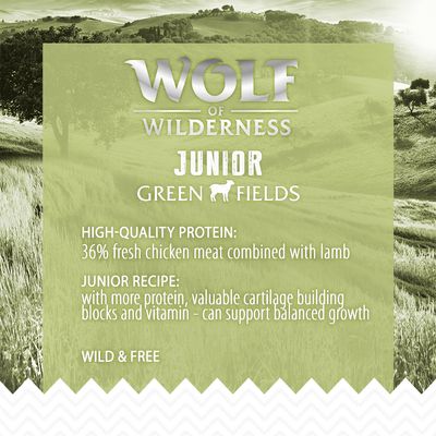 Wolf of Wilderness Junior 'Green Fields' - Lamm