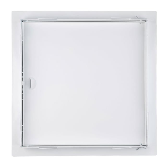 Escotilla de inspección de 50x50 cm - Metálica, para inspección, montaje horizontal y vertical - Blanca, botón a presión, ADGO