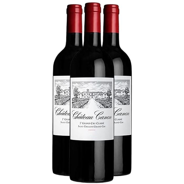Château Canon 2018 - Saint-Emilion Grand Cru - Bordeaux Red Wine (3x75cl)