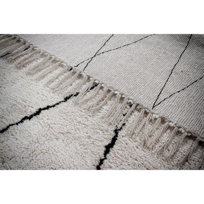 Alfombra de algodón bereber ABC Des.6 200x140 cm
