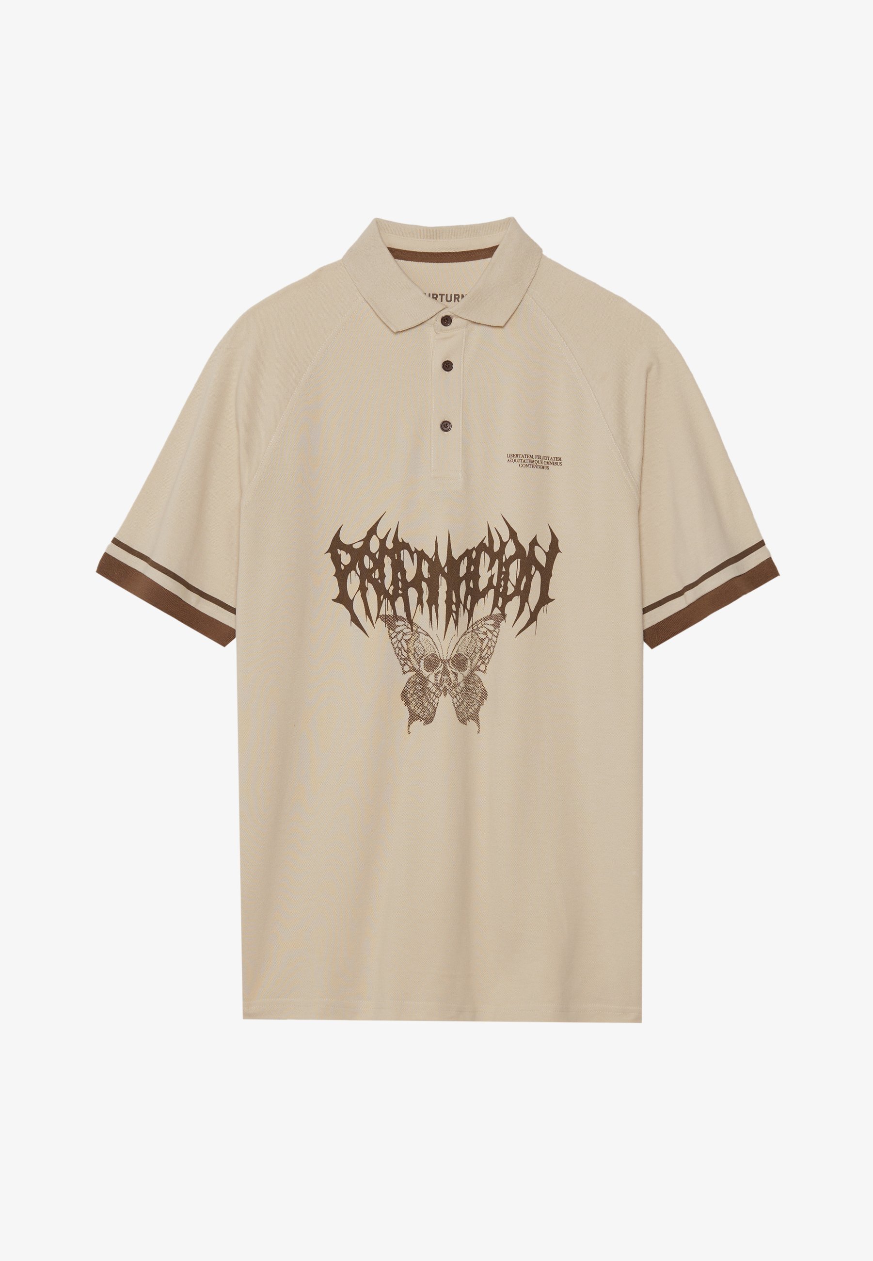 YOURTURN UNISSEX - Camisa polo - branco-creme