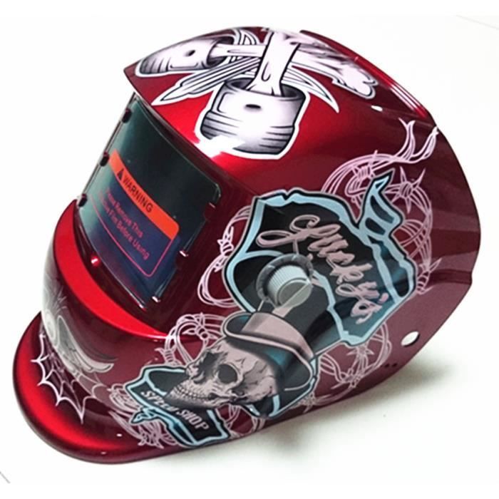 High-quality welding helmet with LCD display, automatic solar darkening, and quick-drying.