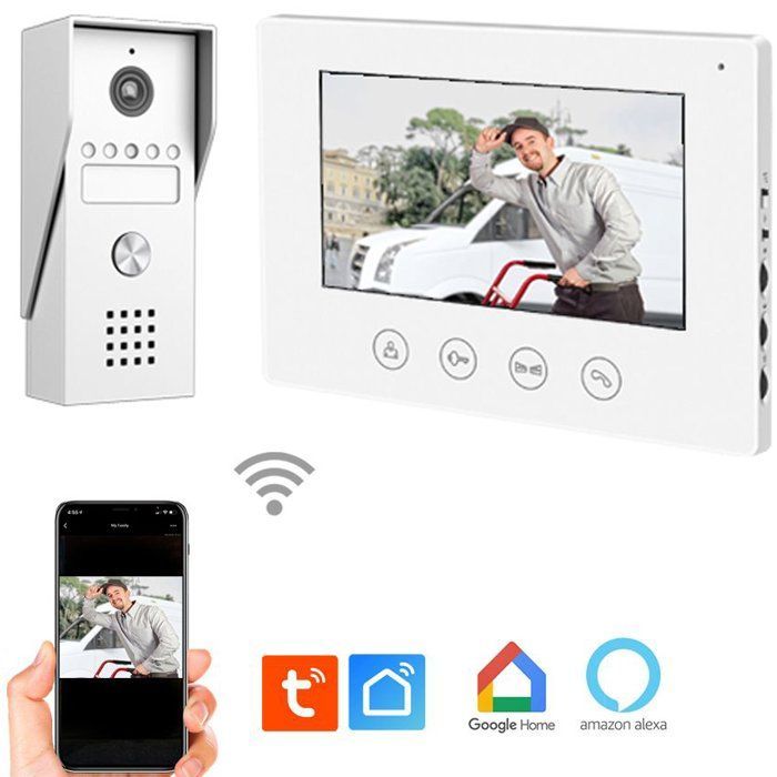 Videocitofono - KYF - Cablato - Connessione Wi-Fi - Touchscreen da 7