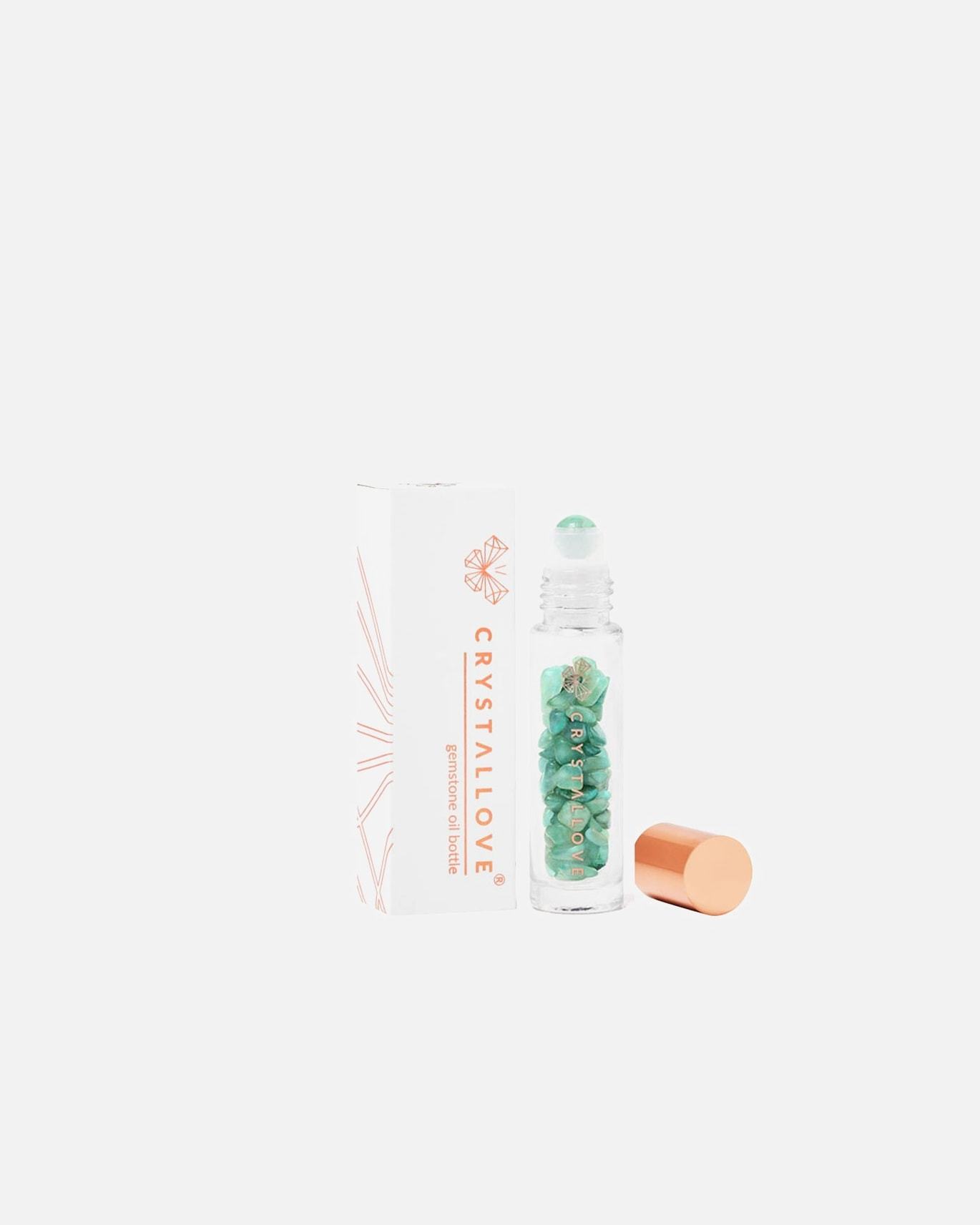 Crystallove roler za oči, bočica s uljem amazonita – 10 ml