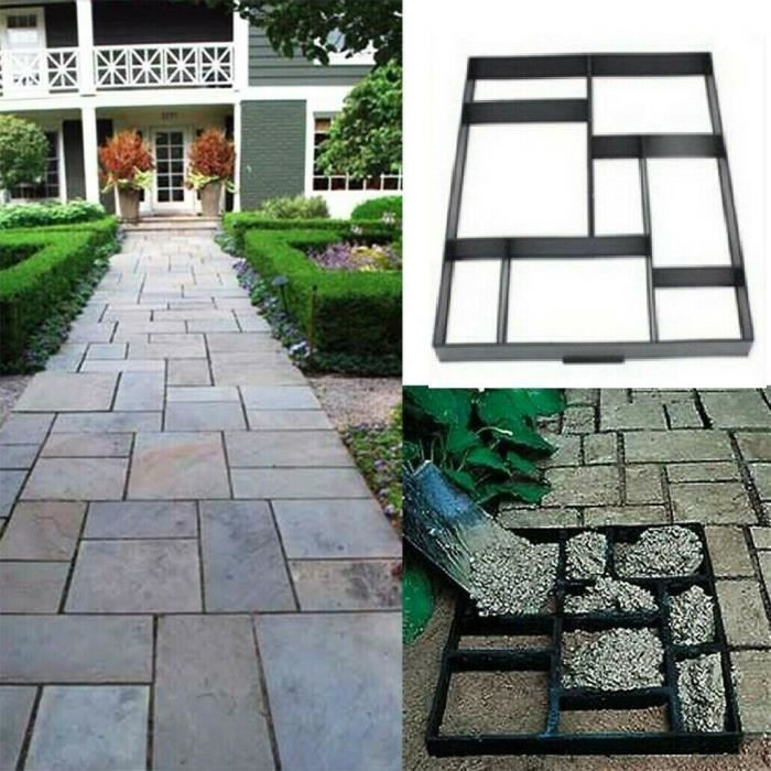 Molde de resina para pavimentação em concreto UNHO - Quadrado 60x50cm - Para entrada de garagem ou jardim