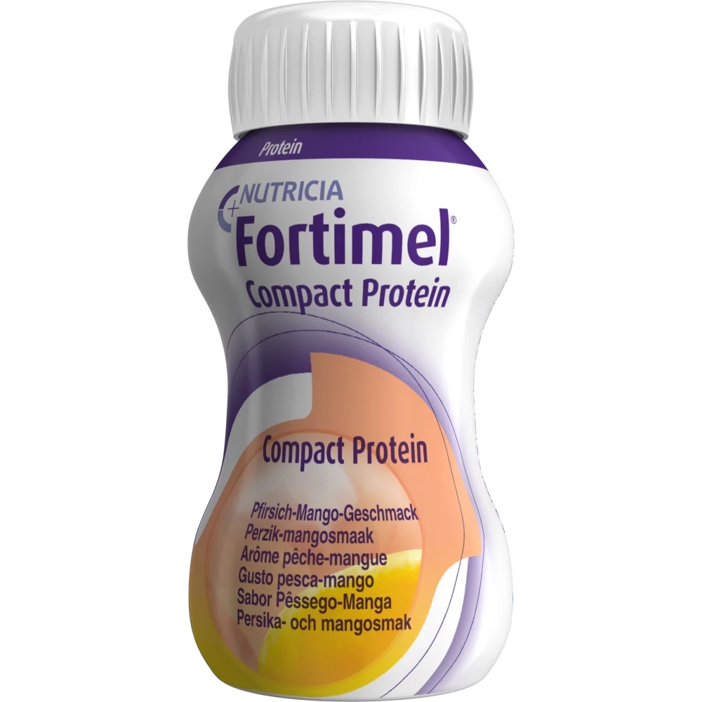 NUTRICIA Fortimel Compact Protein con sabor a melocotón 4x125 ml Alimento para usos médicos especiales
