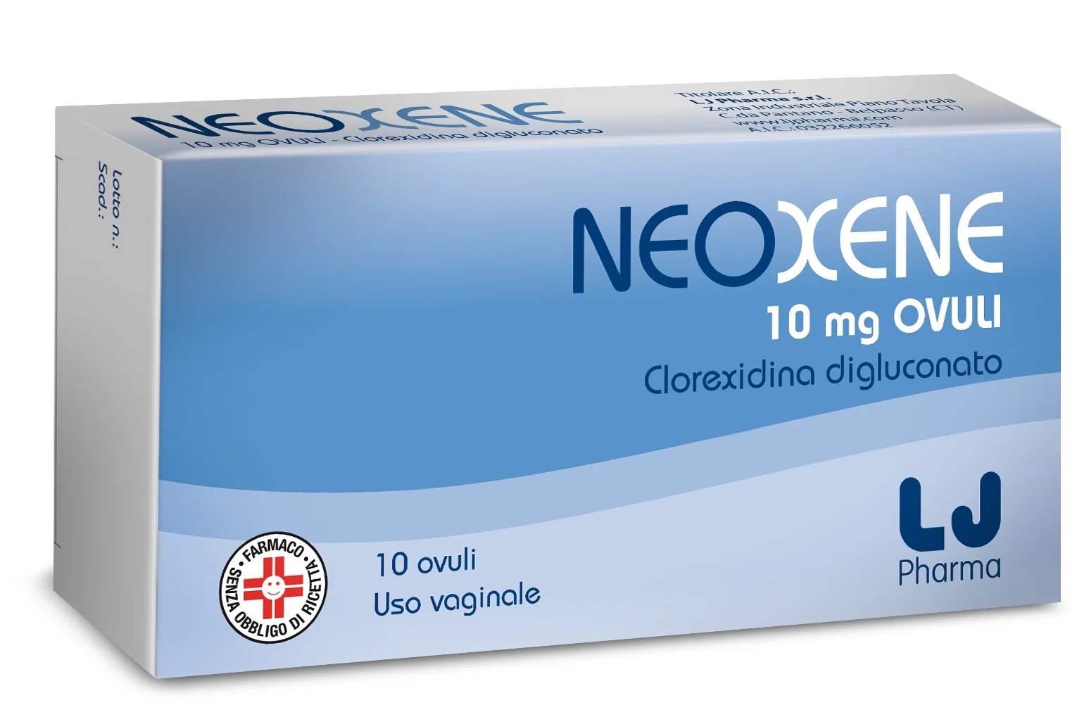 Neoxene 10 mg 10 desinfectantes vaginales para huevos