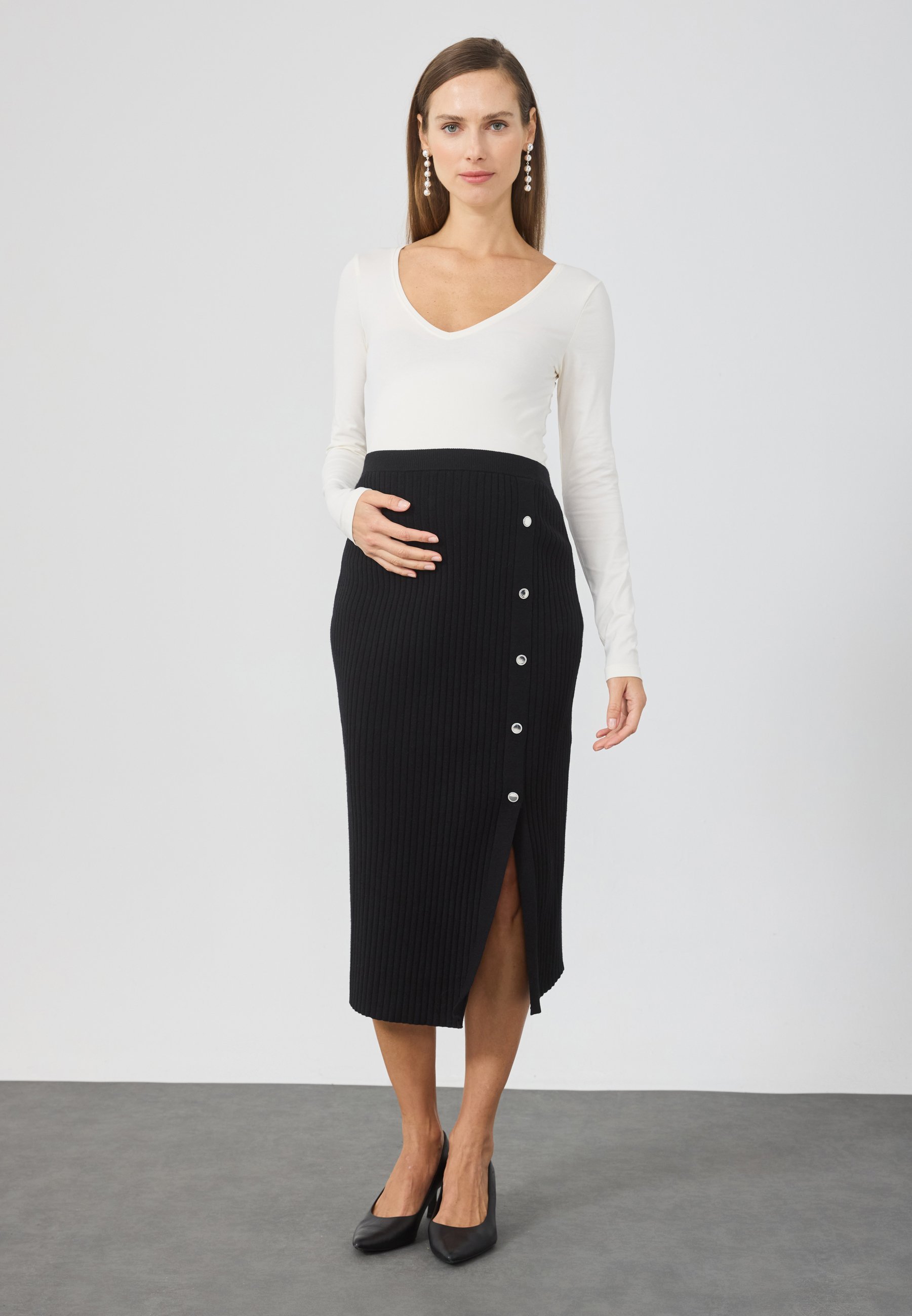 Anna Field MAMA Pencil skirt - black