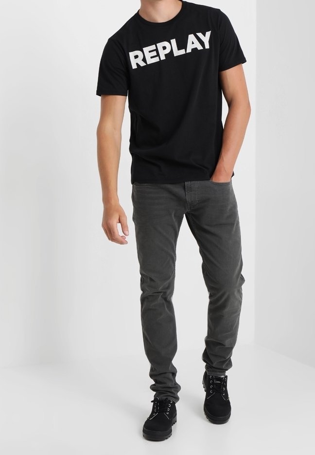 T-shirt imprimé Replay - noir