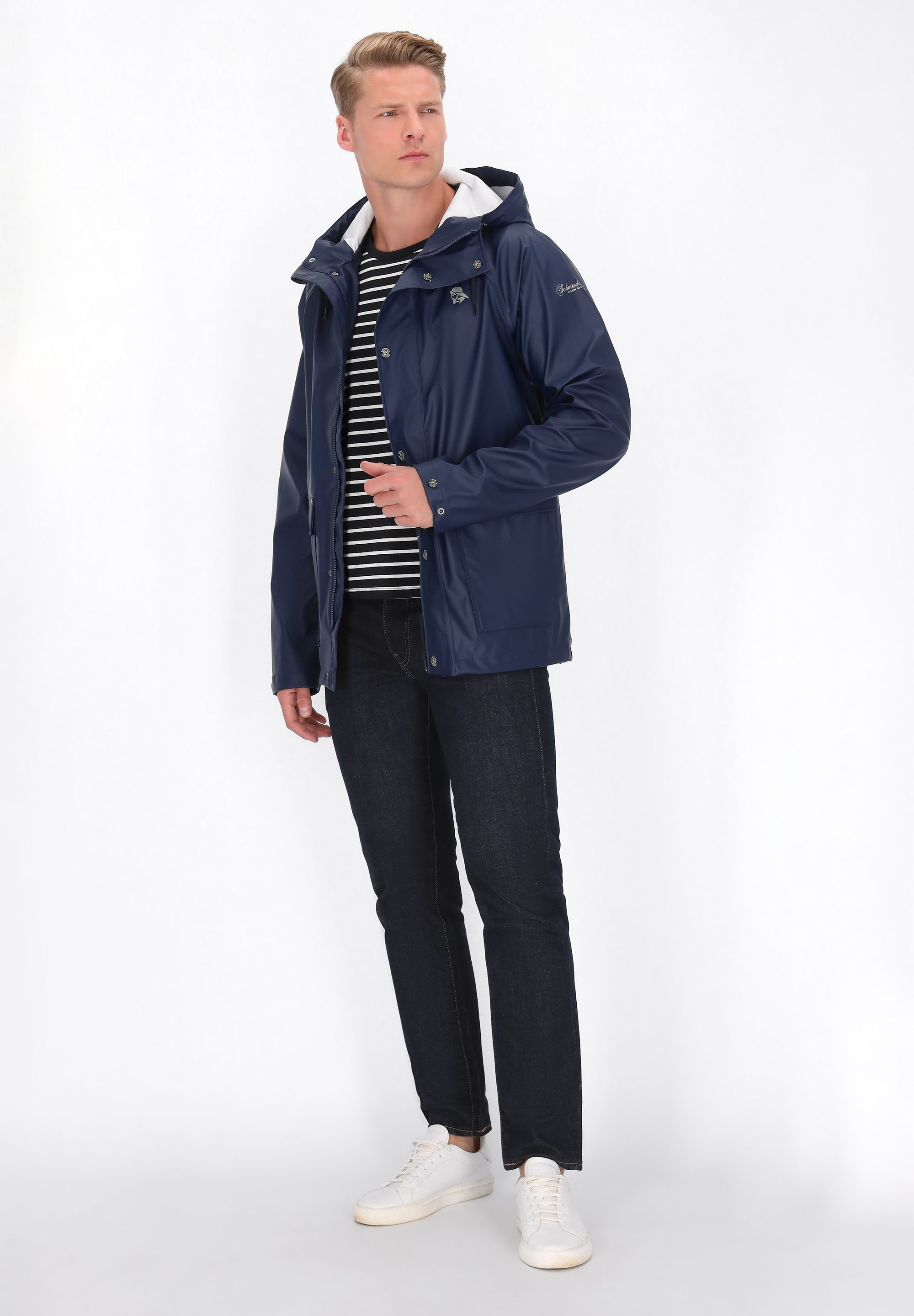 Giacca impermeabile Schmuddelwedda - blu navy