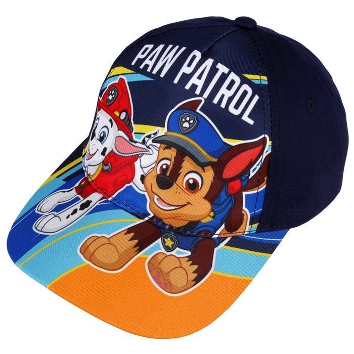 Gorra de béisbol azul marino para niños de Paw Patrol Chase Marshall para verano, gorra de béisbol ajustable 54