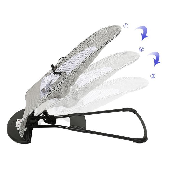 Foldable Baby Bouncer - MENGDA - Breathable Baby Bouncer - Up to 15 kg - 3 Recline Positions - Gifts for Newborns