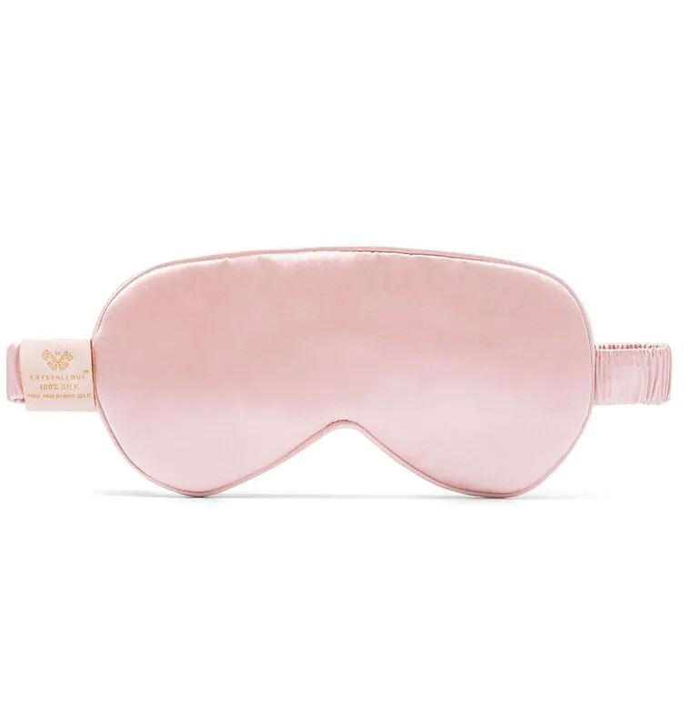 Crystallove Rose Quatrz Home Spa Set (Roller z Kwarcu Różowego + Opaska z Jedwabiu + 4 Gumki z Jedwa