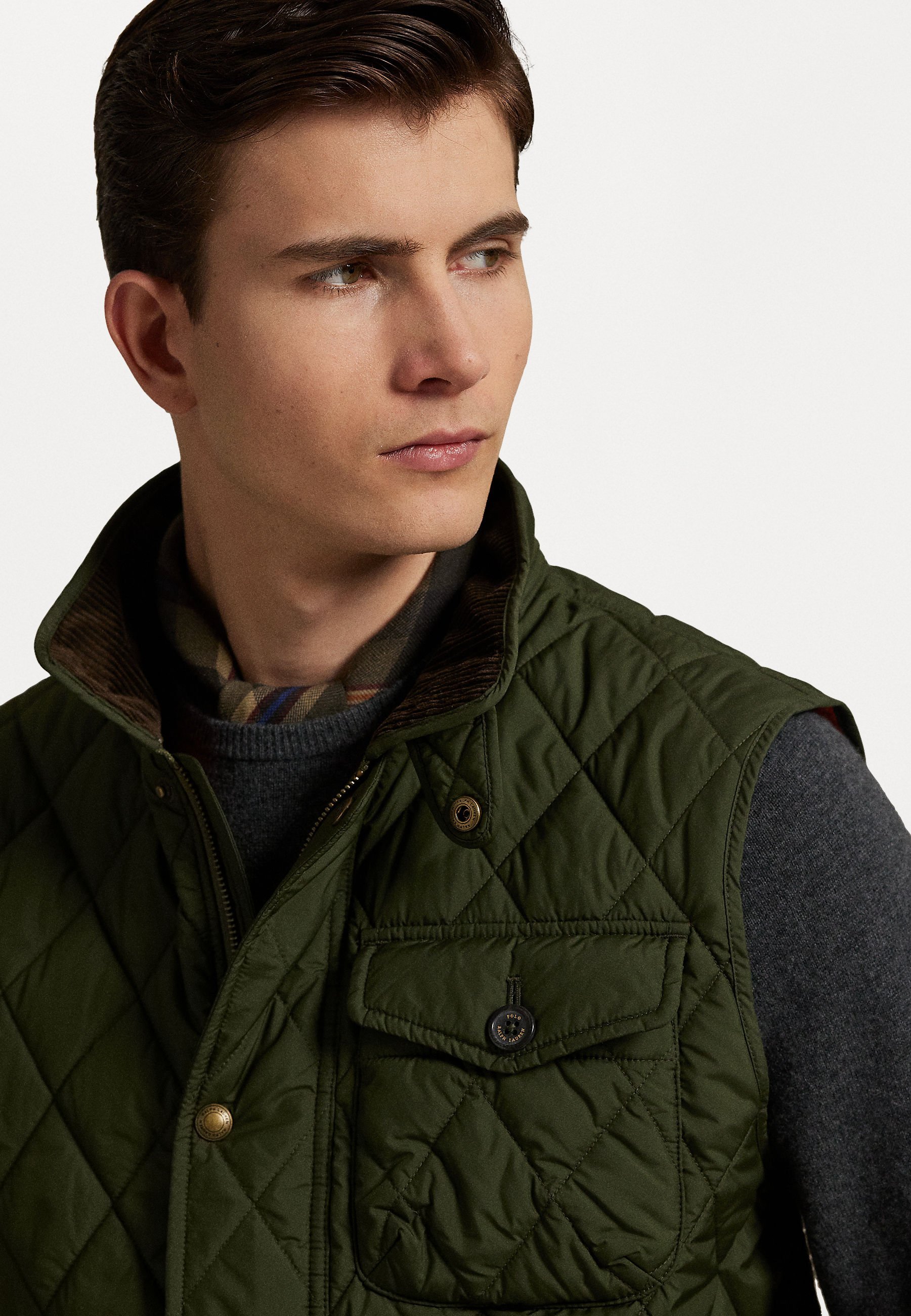 Gilet matelassé utilitaire The Beaton de Polo Ralph Lauren - Vert olive
