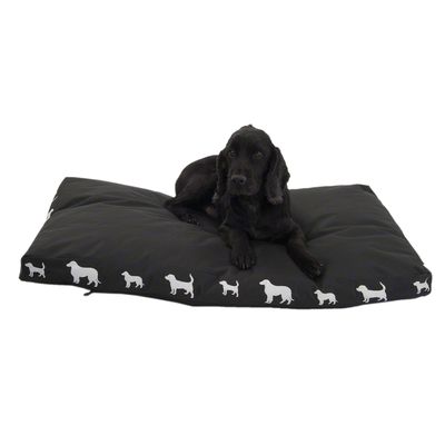 Cojín con siluetas de perros