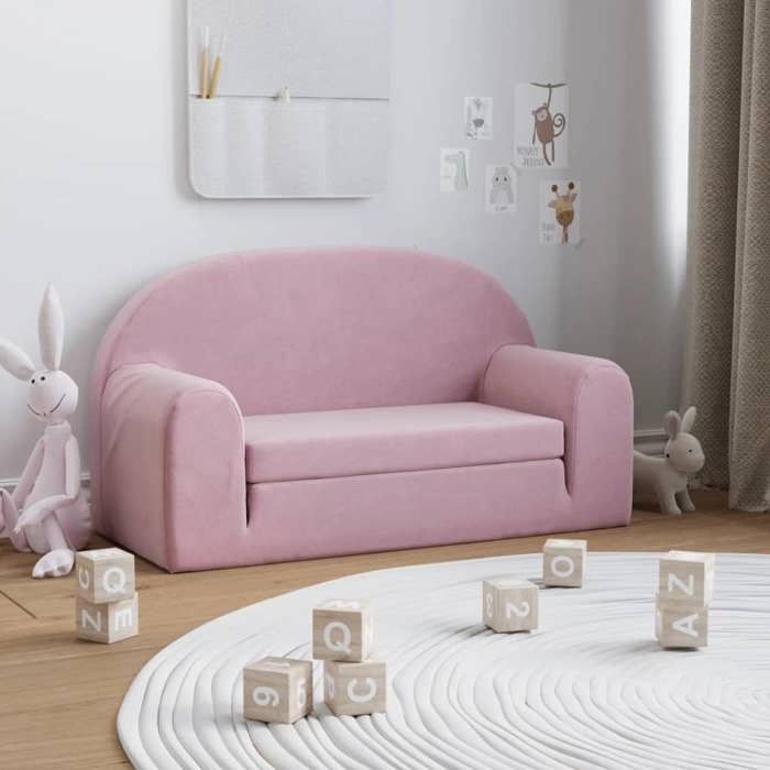 Sofá cama infantil vidaXL, 2 plazas, diván con respaldo y reposabrazos, cama de invitados para niños pequeños, dormitorio 357027